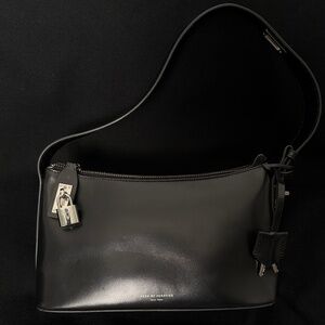 Verafied New York Silver Black Hobo Bag